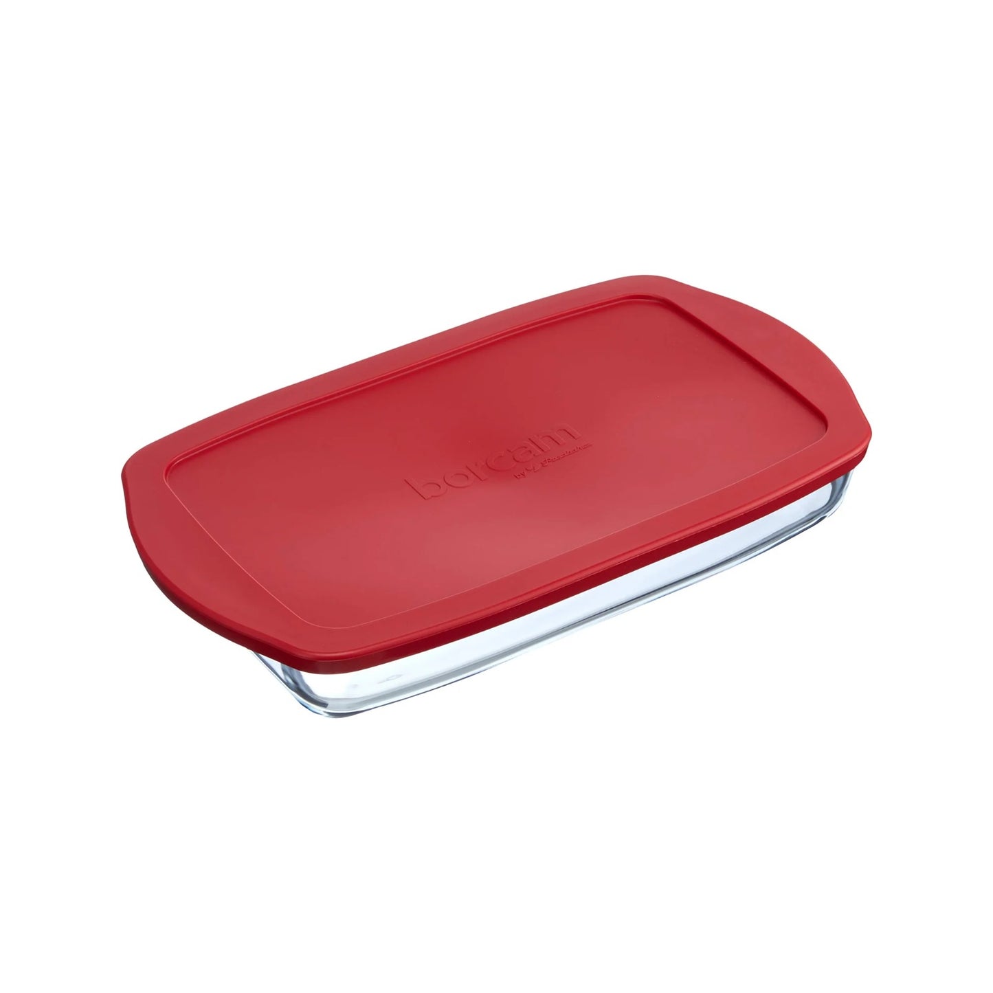 Borcam Rectangular Tray with Plastic Lid 3850ml