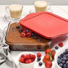 Borcam Square Tray with Plastic Lid 3200ml