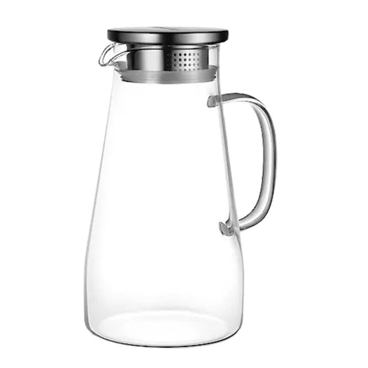 Glass Kettle With Stainless Steel Lid