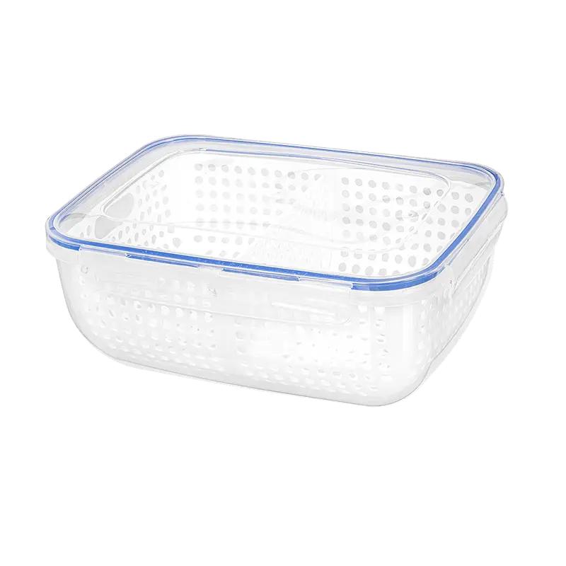 Cook & Lock Rectangular Storage Container with Strainer