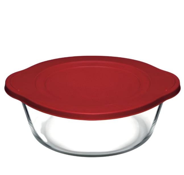Borcam Casserole Plastic lid Red 1450ml