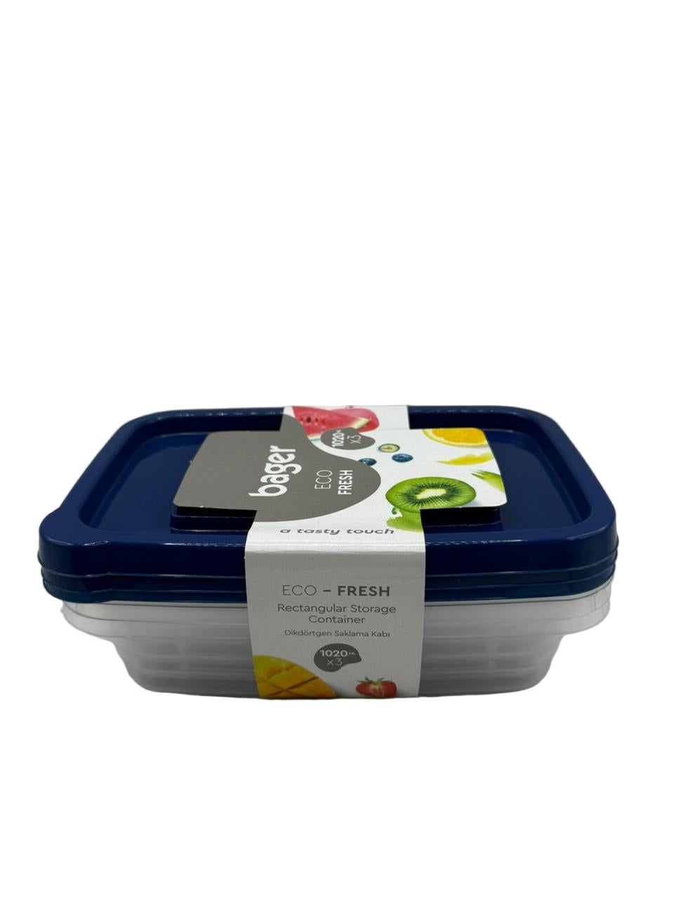Eco Fresh Rectangular Storage Container Set 3 Piece