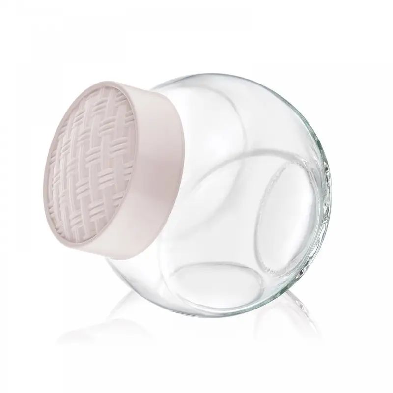 Rattan Double Bottom Jar With Spoon 750ml