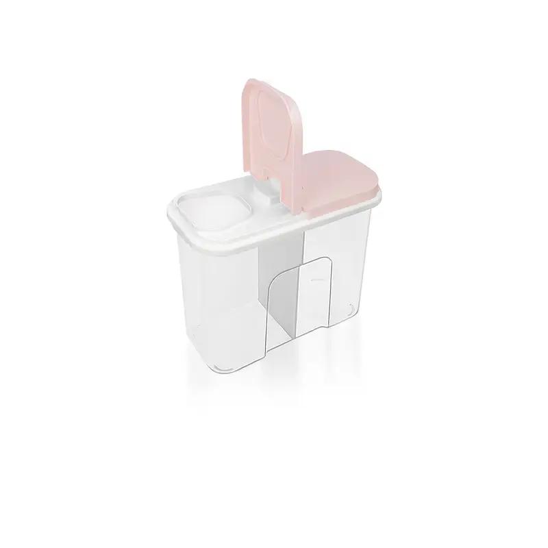 Luna Rectangular Dry Food Container - 2 Compartments