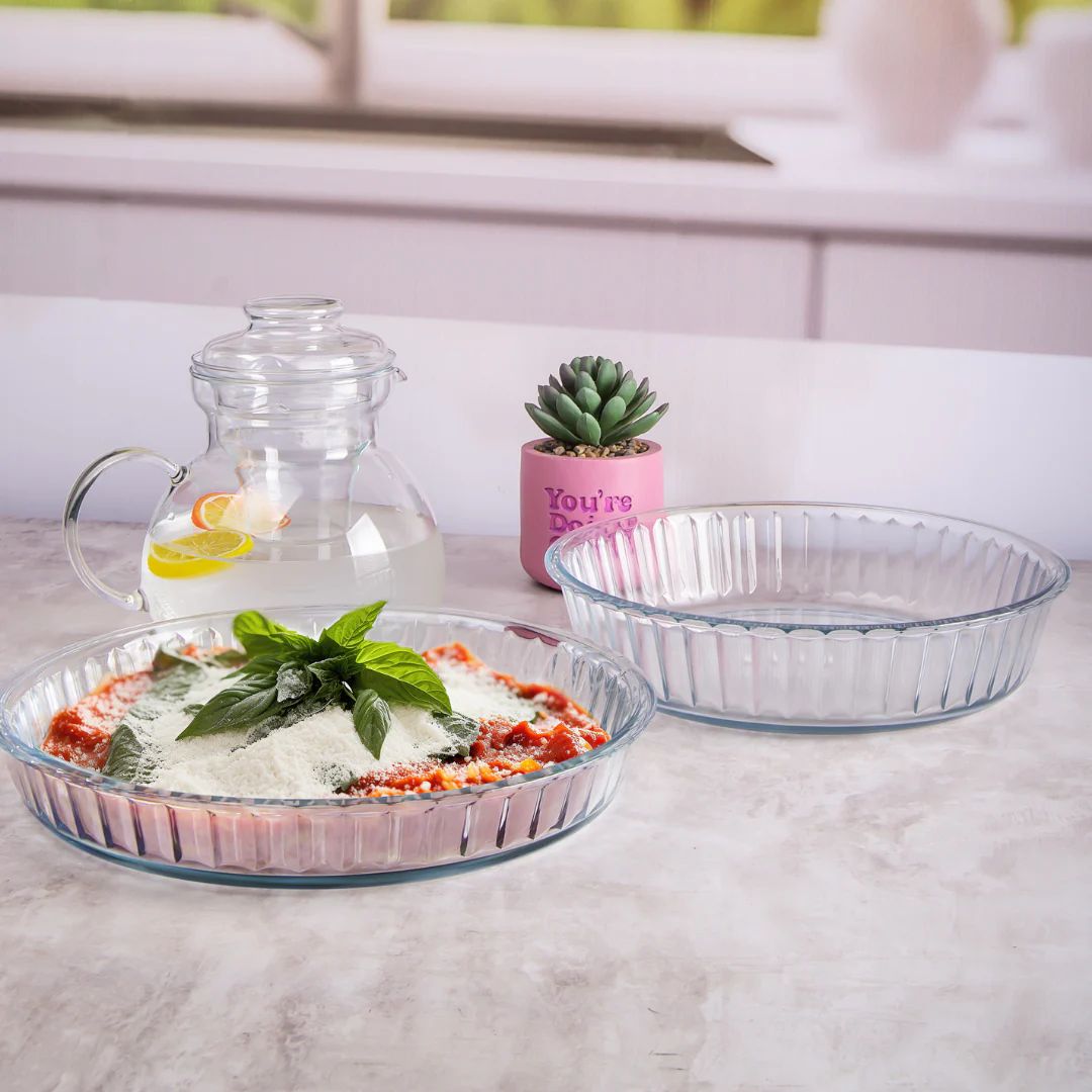 Borcam Round Glass Casserole