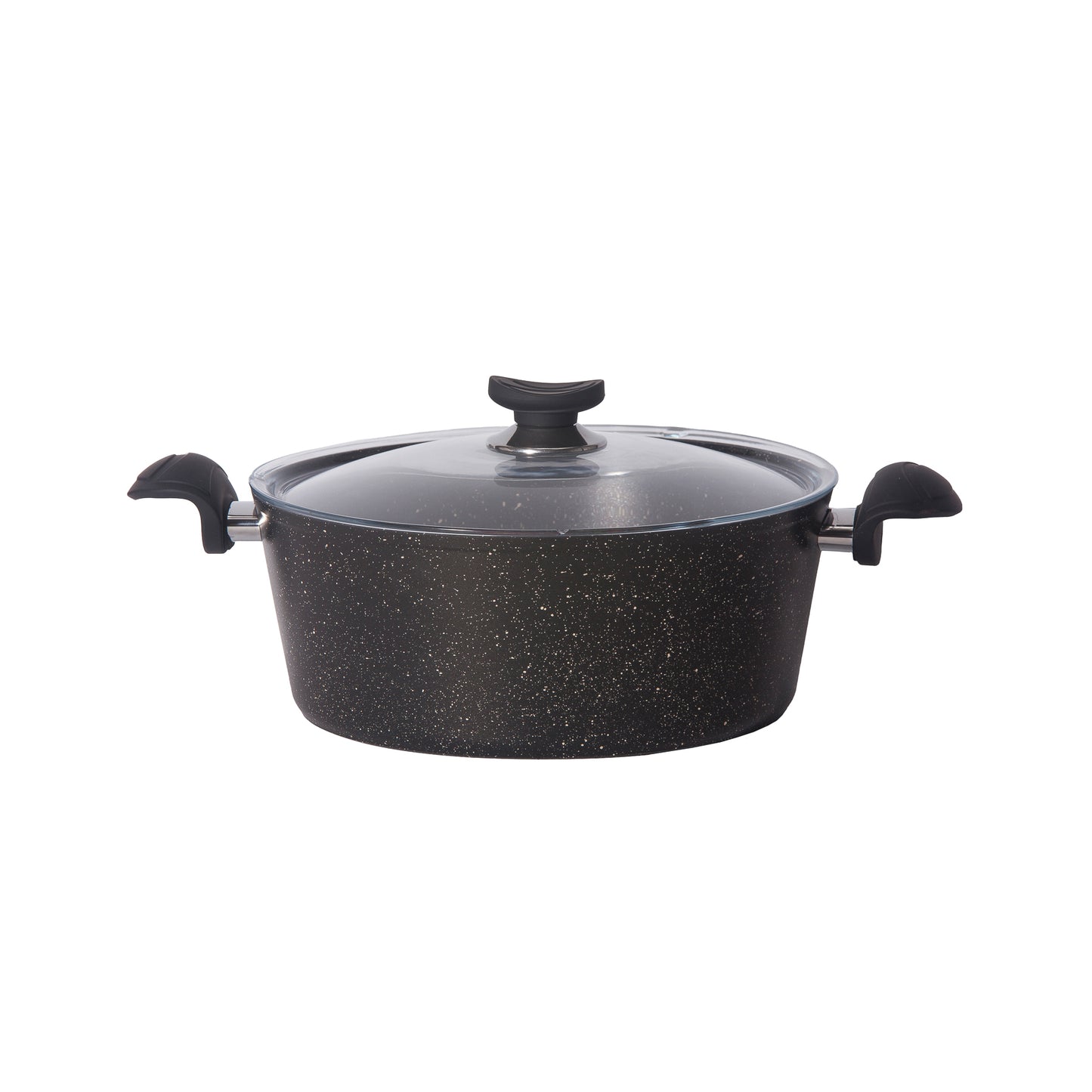Deep Granite Single Pot 28cm - Black