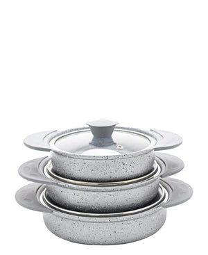 Granite Turkish 6 Piece Cookware set - Grey