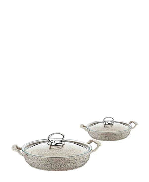 Granite Egg Pan 4 piece Set - Beige