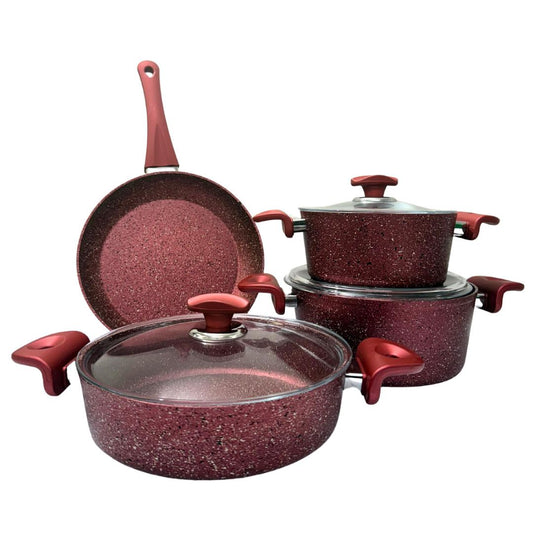 7-Piece OMS Red Pot Set