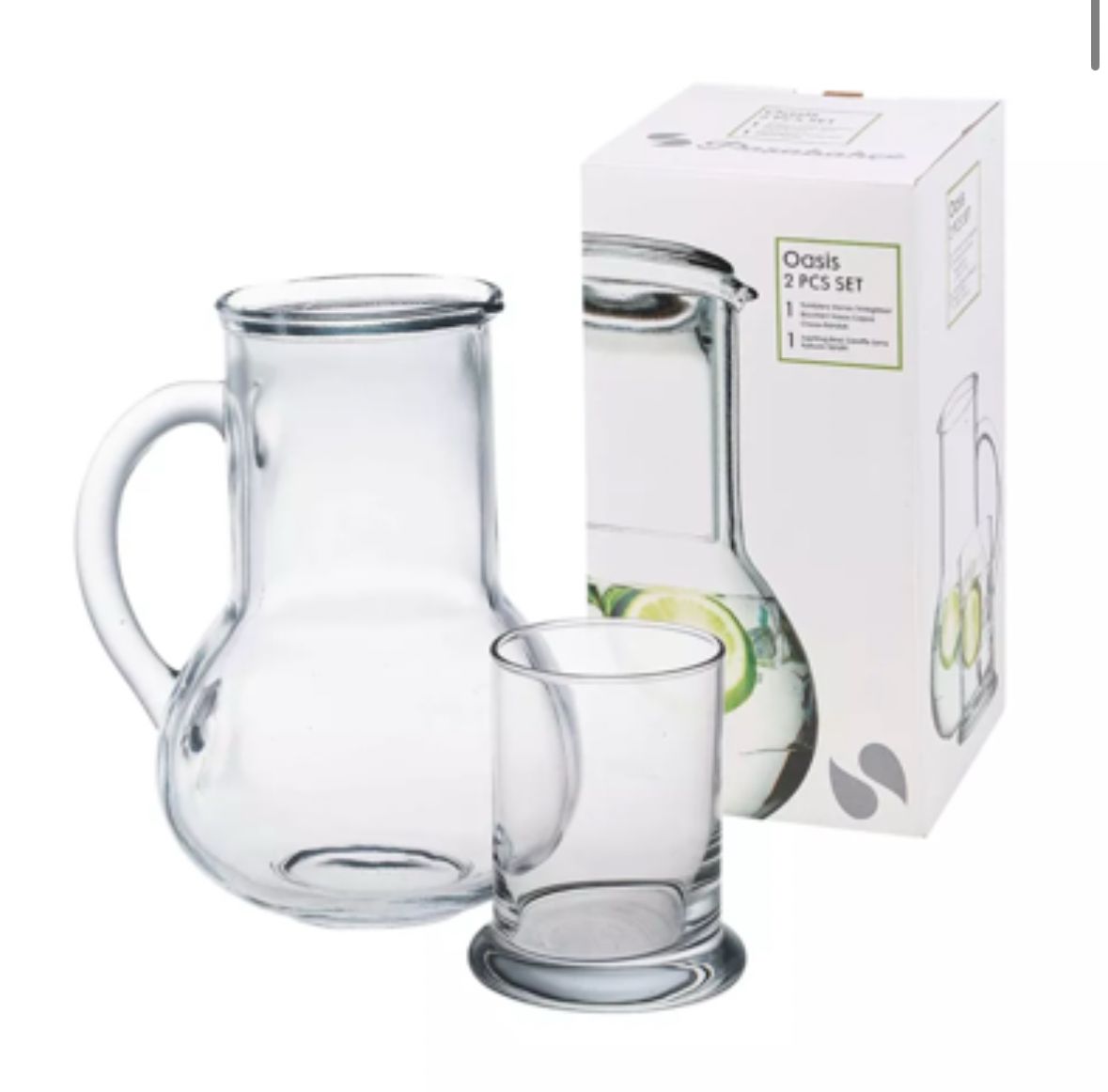 Pasabahce Oasis Jug Set 2pc