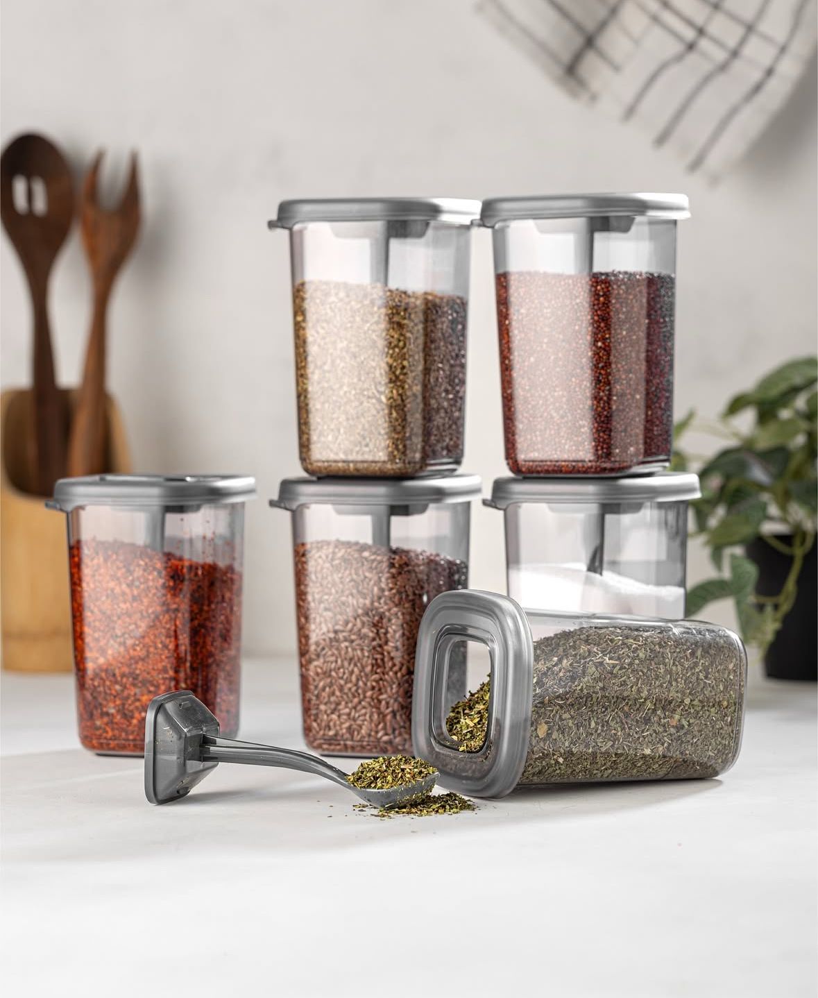 Foly Spice Storage Container with Spoon 450ml