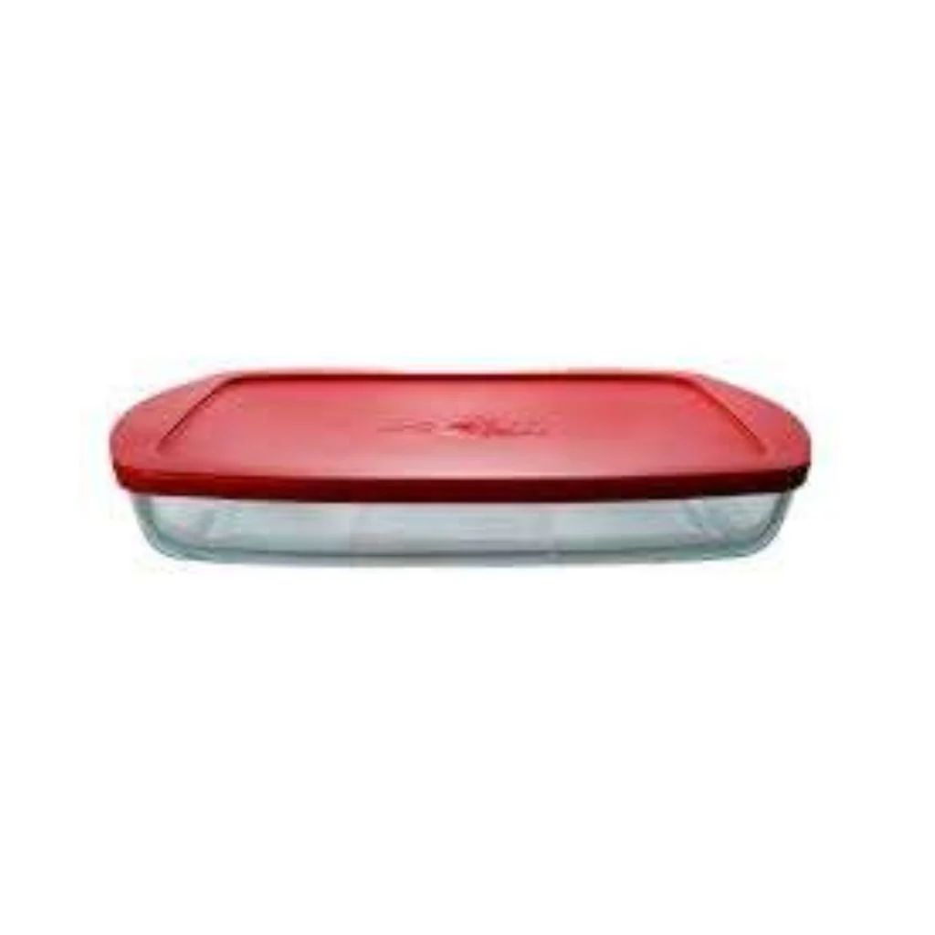 Borcam Rectangular Tray with Plastic Lid