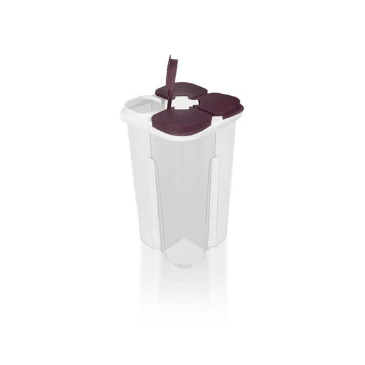 Luna Square Dry Food Container 4 Parts 3000ml
