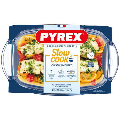 Pyrex 4.5L Rectangular Glass Casserole Dish With Lid