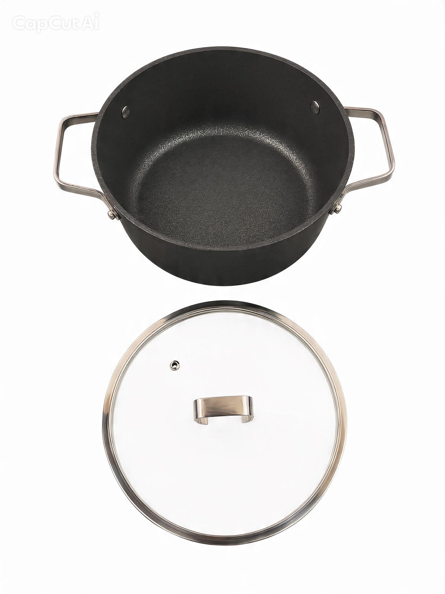 OMS Durastone 26cm Deep Non-Stick Casserole Pot