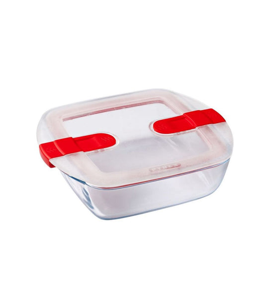 Pyrex Cook & Heat Square Roaster With Lid 20x17cm