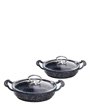 Granite Egg Pan 4 Piece Set - Black