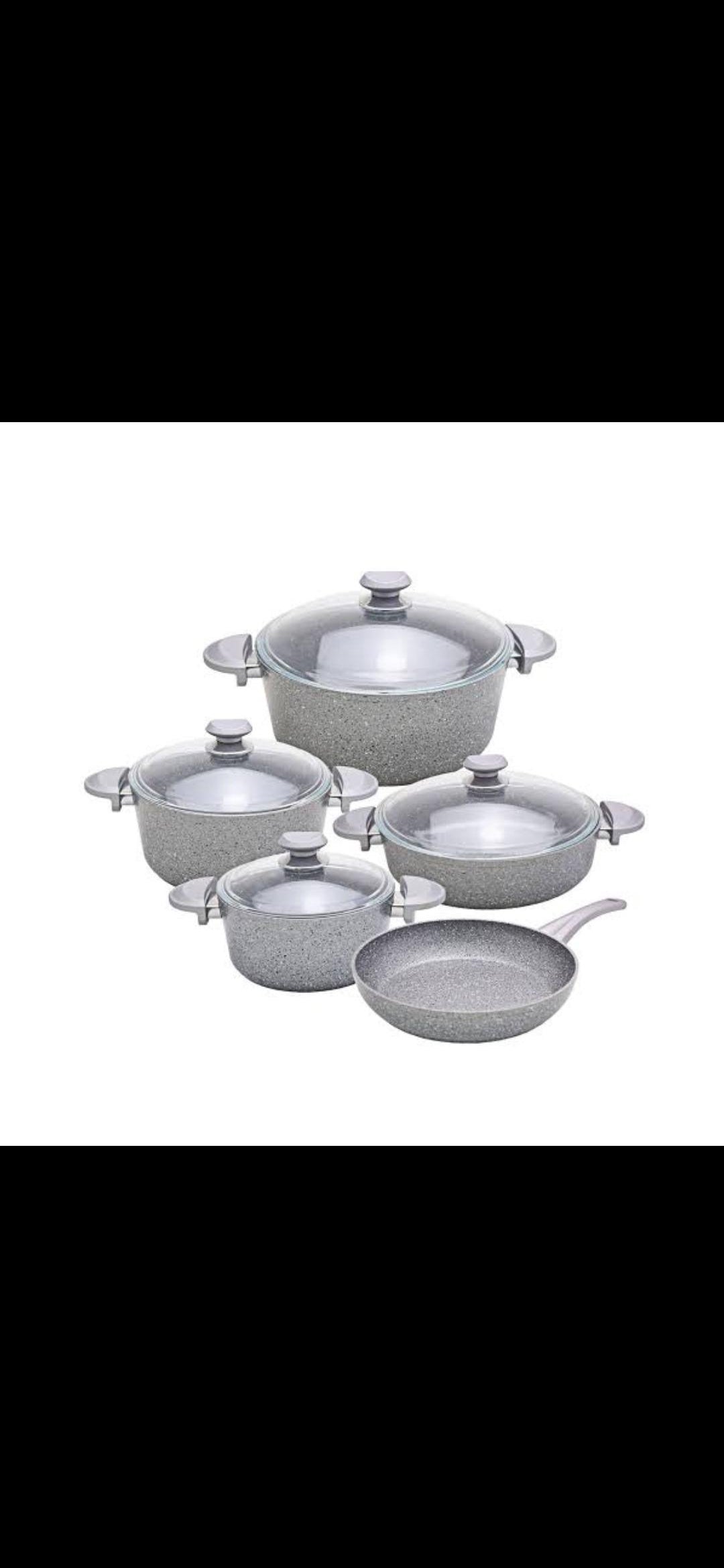 Granite 9 piece set - Grey