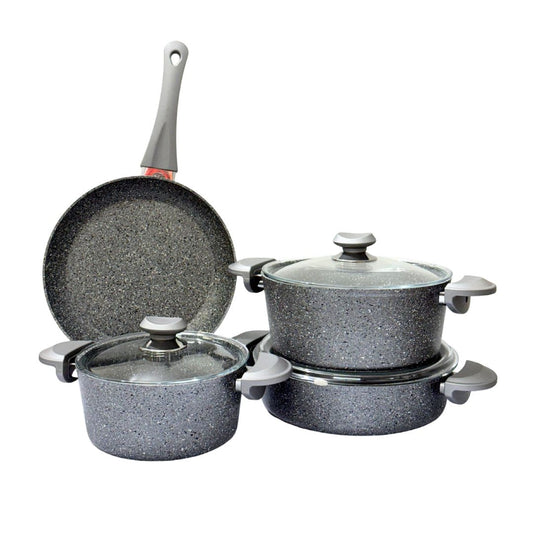 7-Piece OMS Grey Pot Set