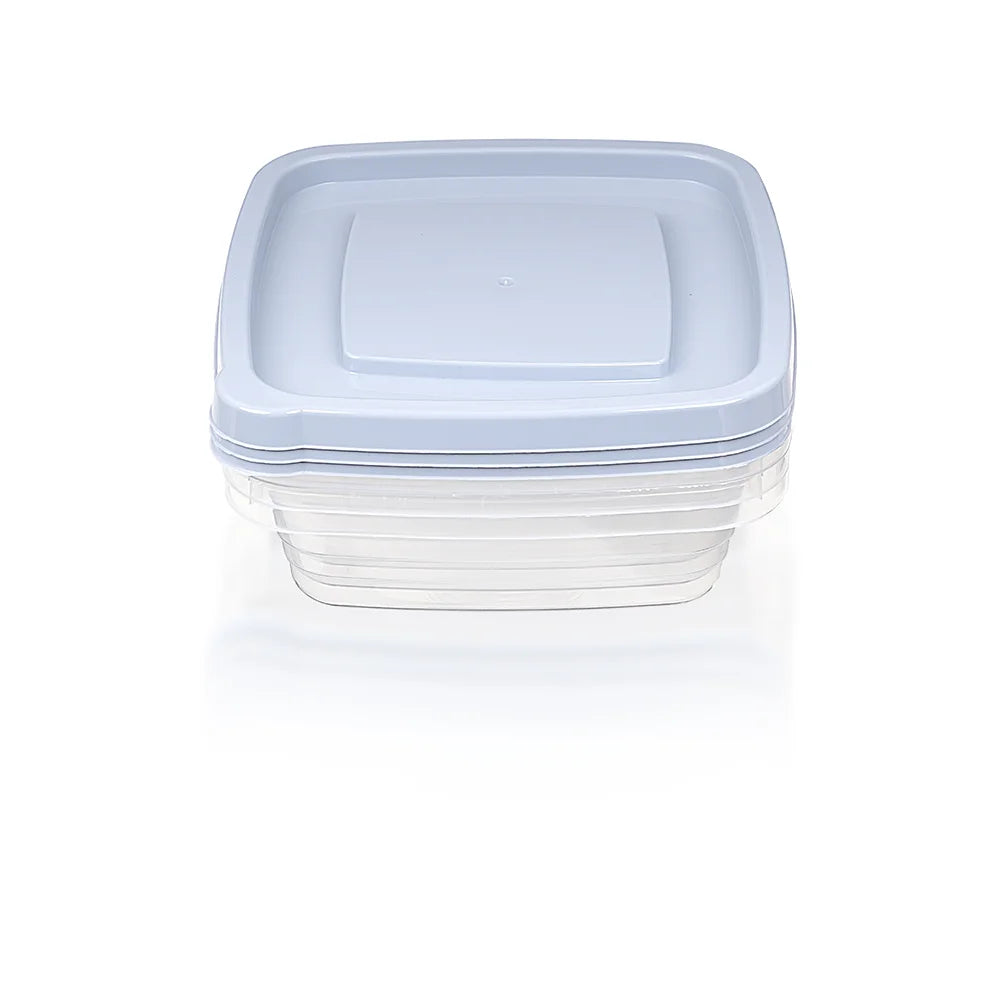 Eco-Fresh Square Storage Container 990ml  Set Of 3 Pcs