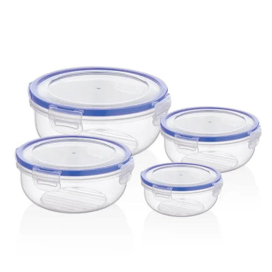 Cook & Lock Round Storage Container Set 4pcs
