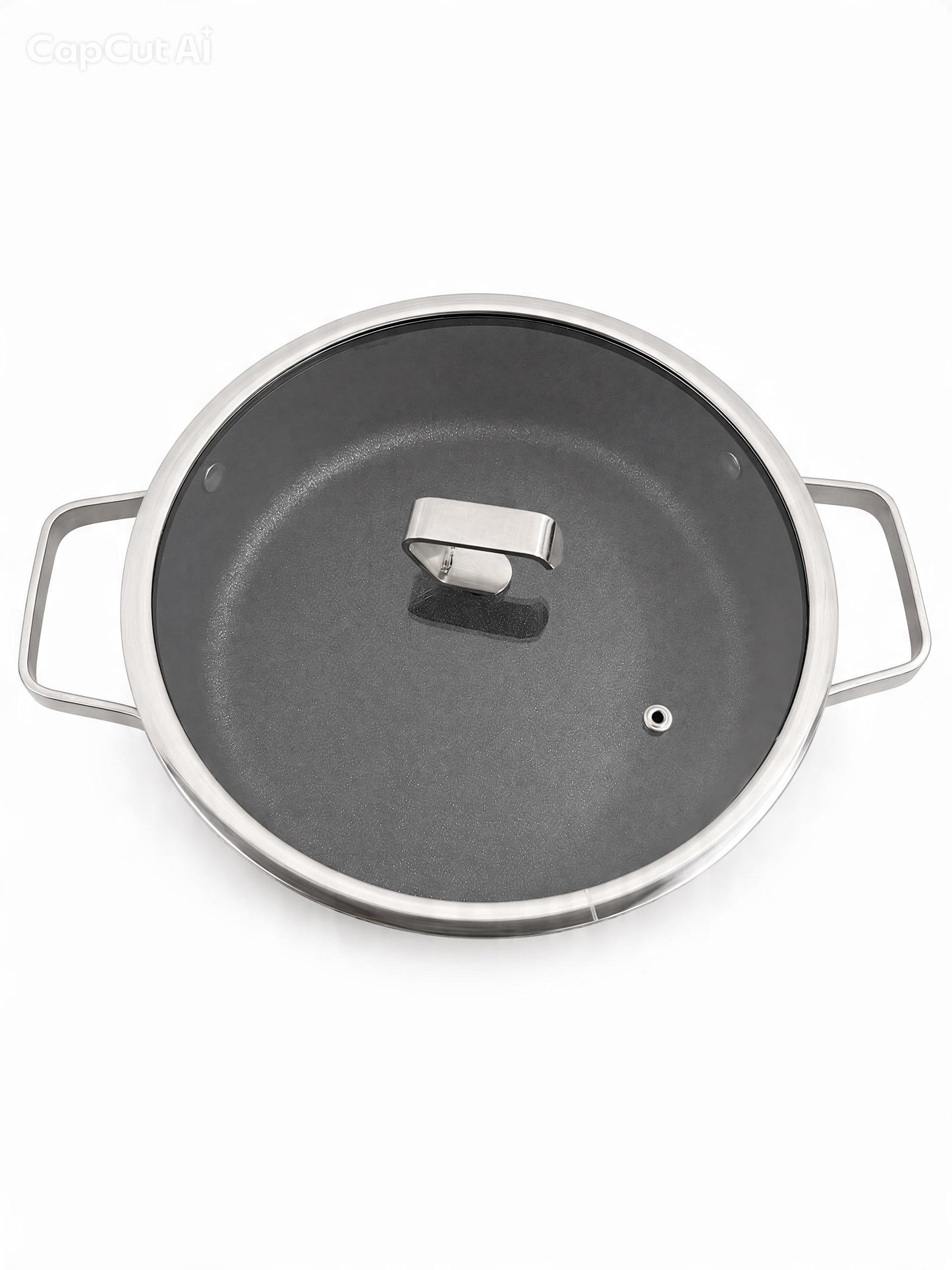 24cm GRANITE non - stick low casserole durastone
