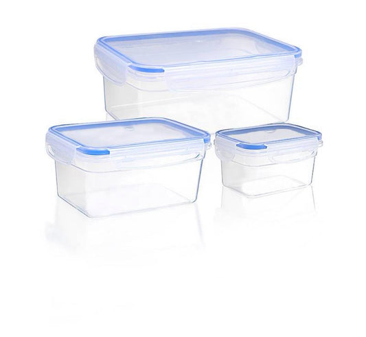 Touch Lock Rectangular Storage Containers