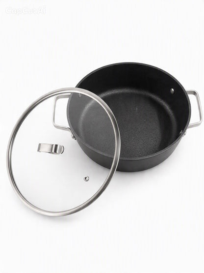 24cm GRANITE non - stick low casserole durastone