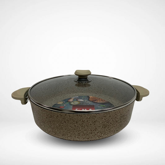 Low Granite 34cm casserole